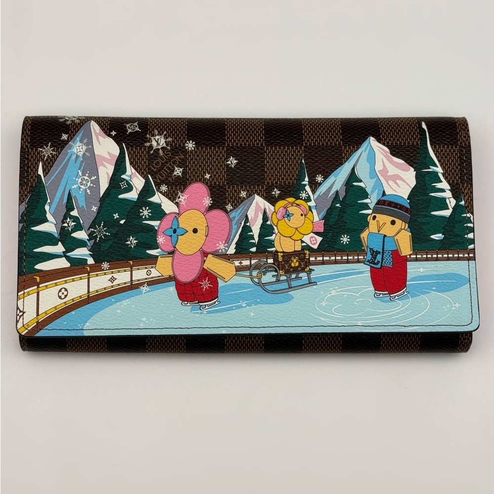 Louis Vuitton Limited Edition 2023 Christmas Vivienne Xmas Damier Ebene Pattern